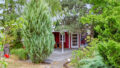 Blick Gartenhaus