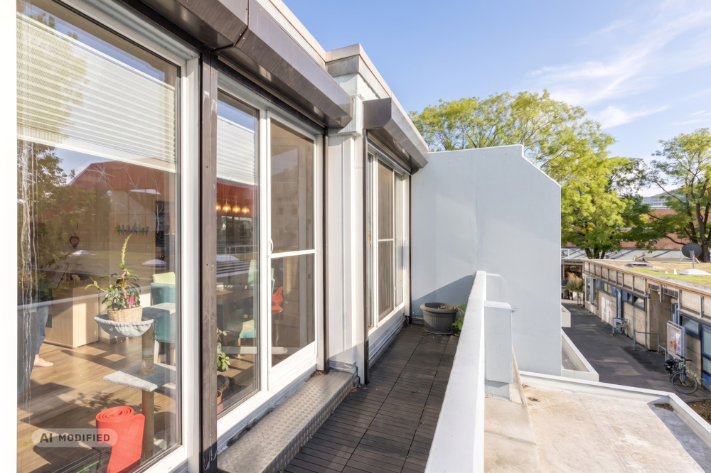 Teilansicht Balkon