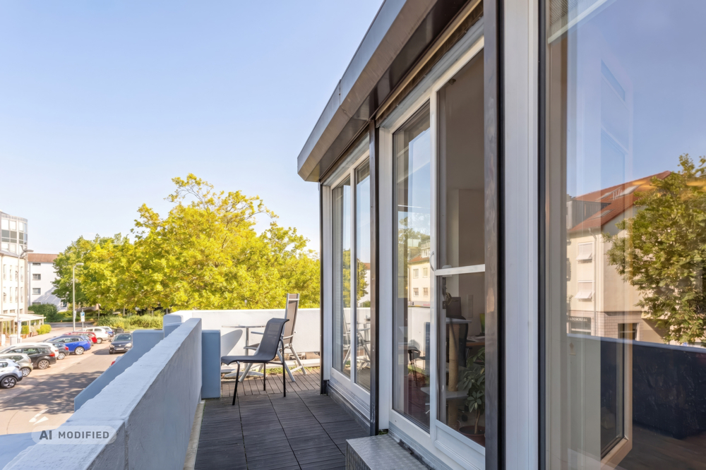 Teilansicht Balkon